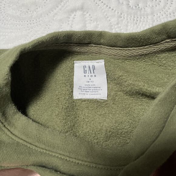 Gap Metallic Logo Pullover Sweatshirt Size 6/7 - Picture 5 of 5